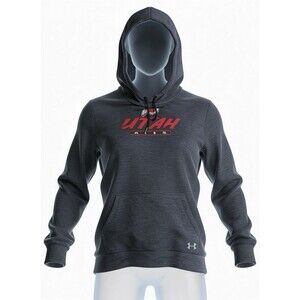Under Armor Womens Utah Utes Heritage Hoodie Heather Grey Size Large
